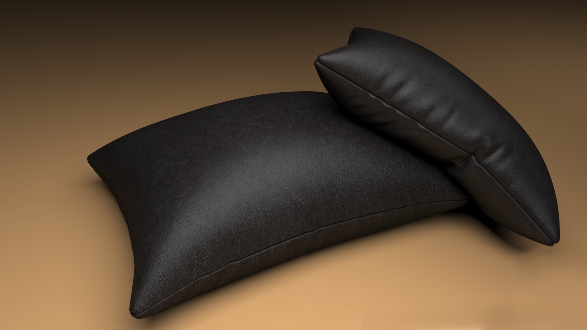 Leather pillow